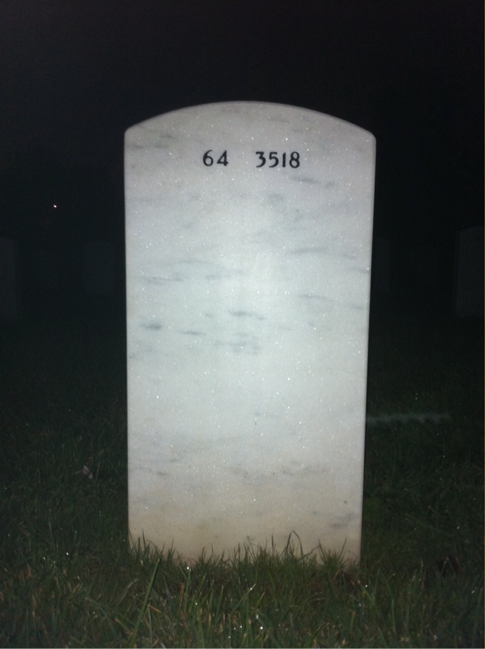 Back of headstone — Jonas Timothy Richmond