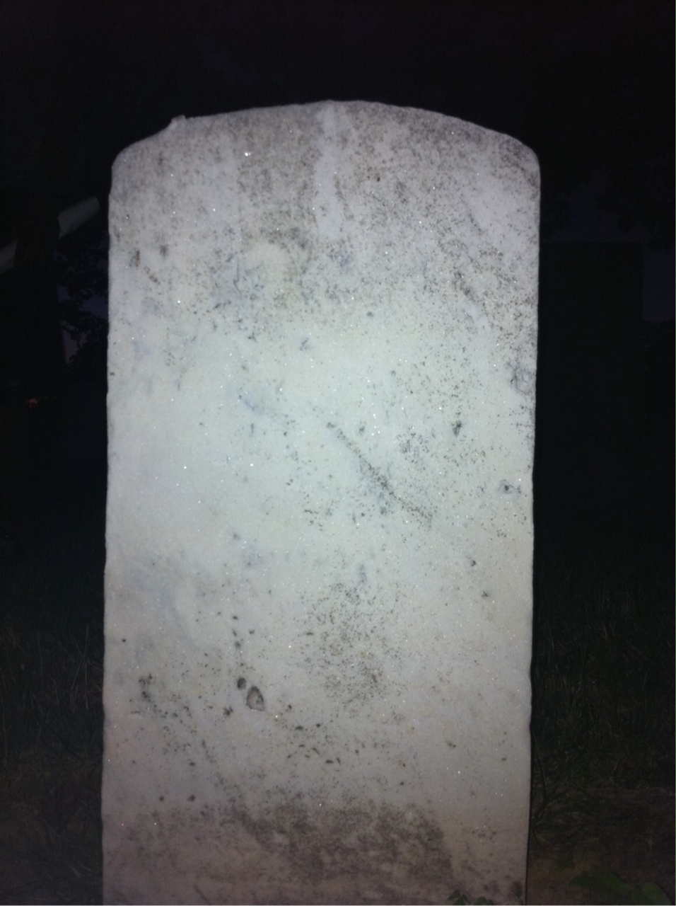 Back of headstone — John Amsler