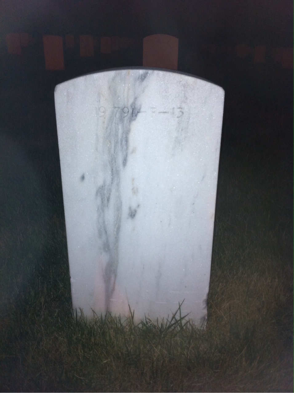 Back of headstone — John Murray