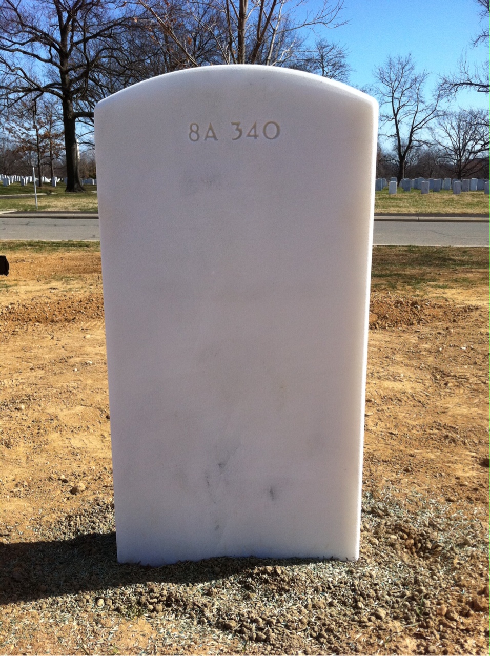 Back of headstone — Andrew Muller