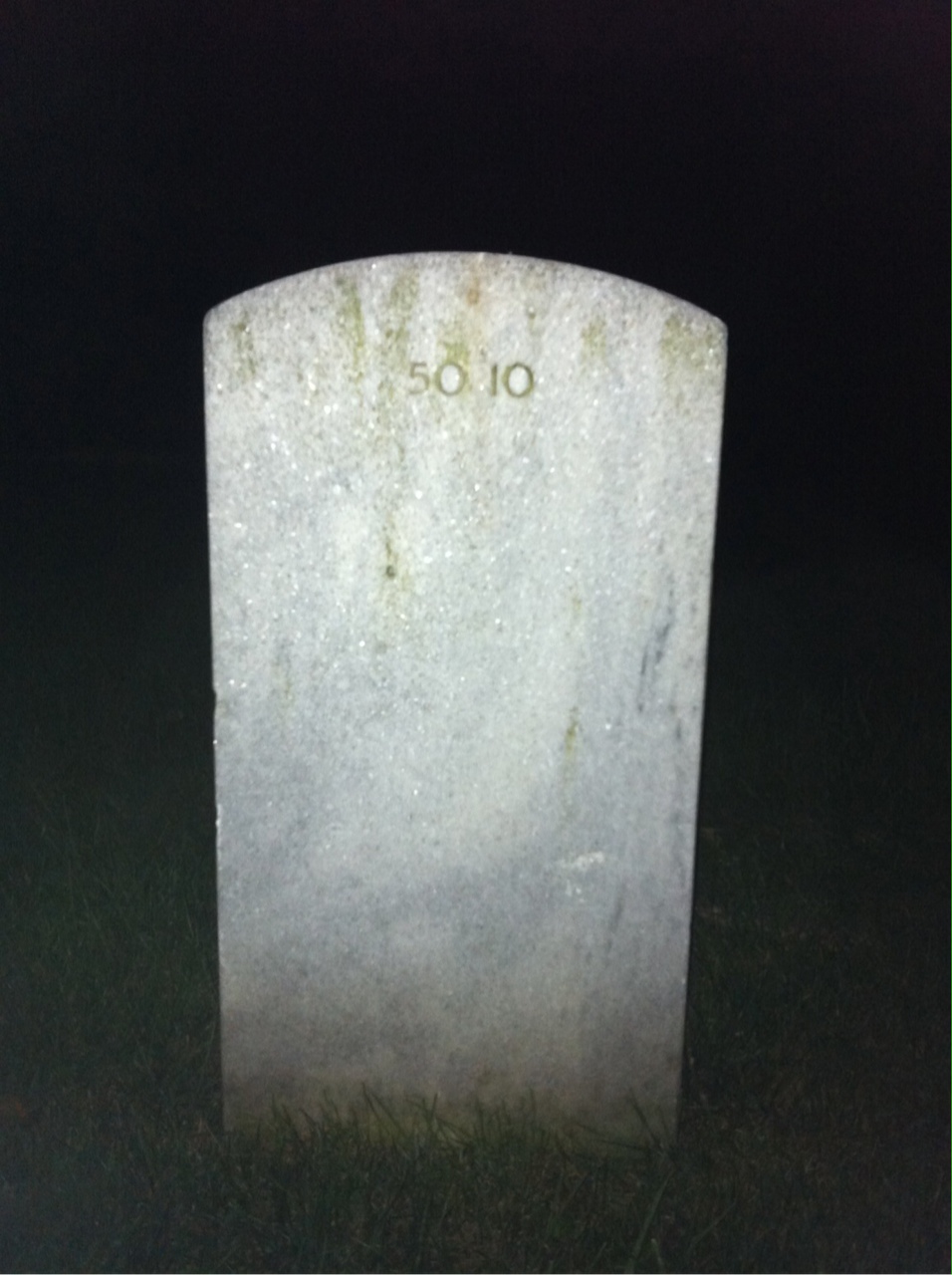 Back of headstone — Theodore Archer