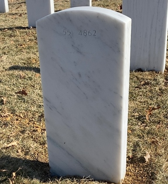 Back of headstone — Daniel Alexander