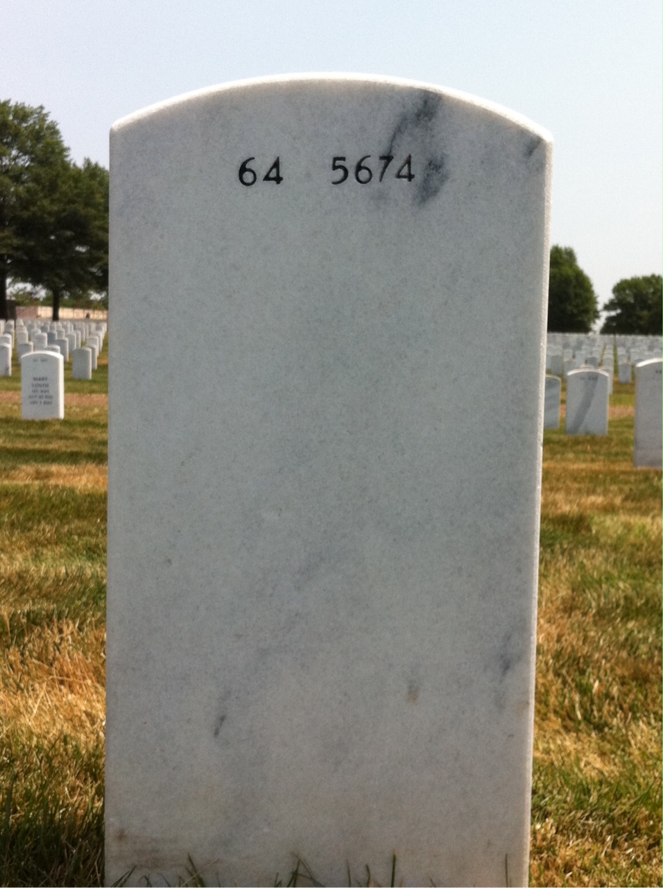 Back of headstone — Clarence Willis