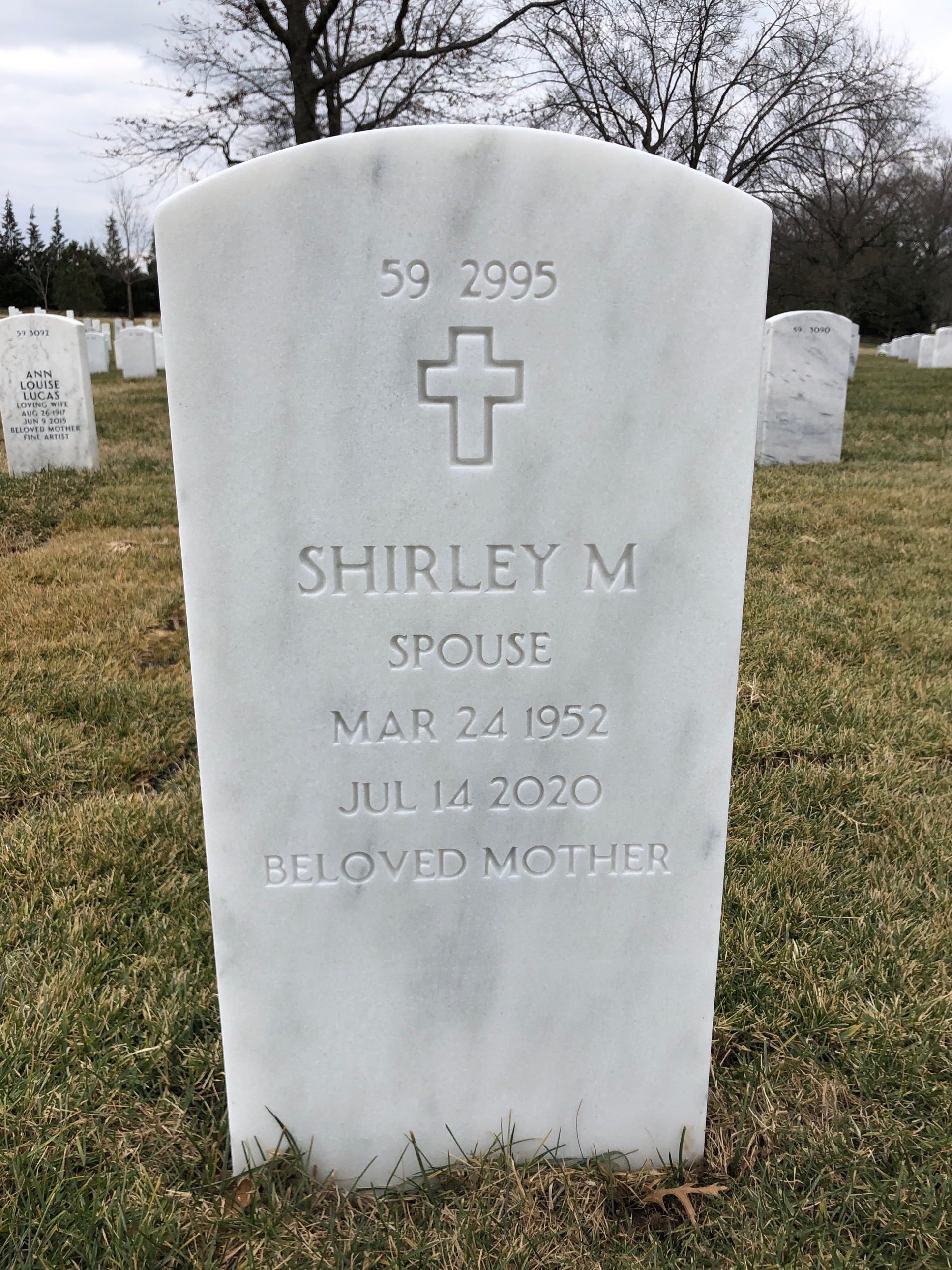 Back of headstone — Maceo Braxton