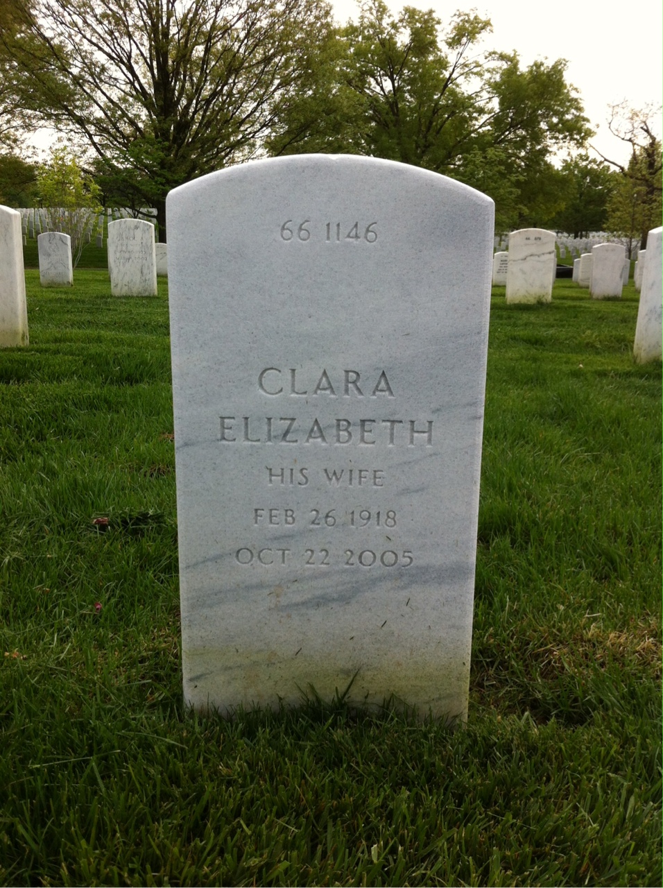 Back of headstone — Harvey Scott