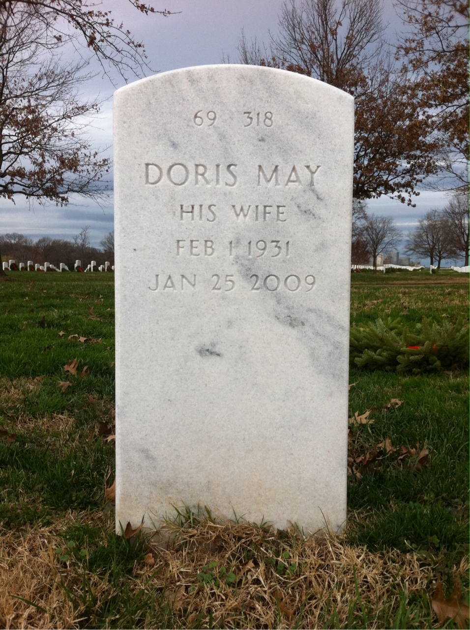 Back of headstone — Raymond Stuck