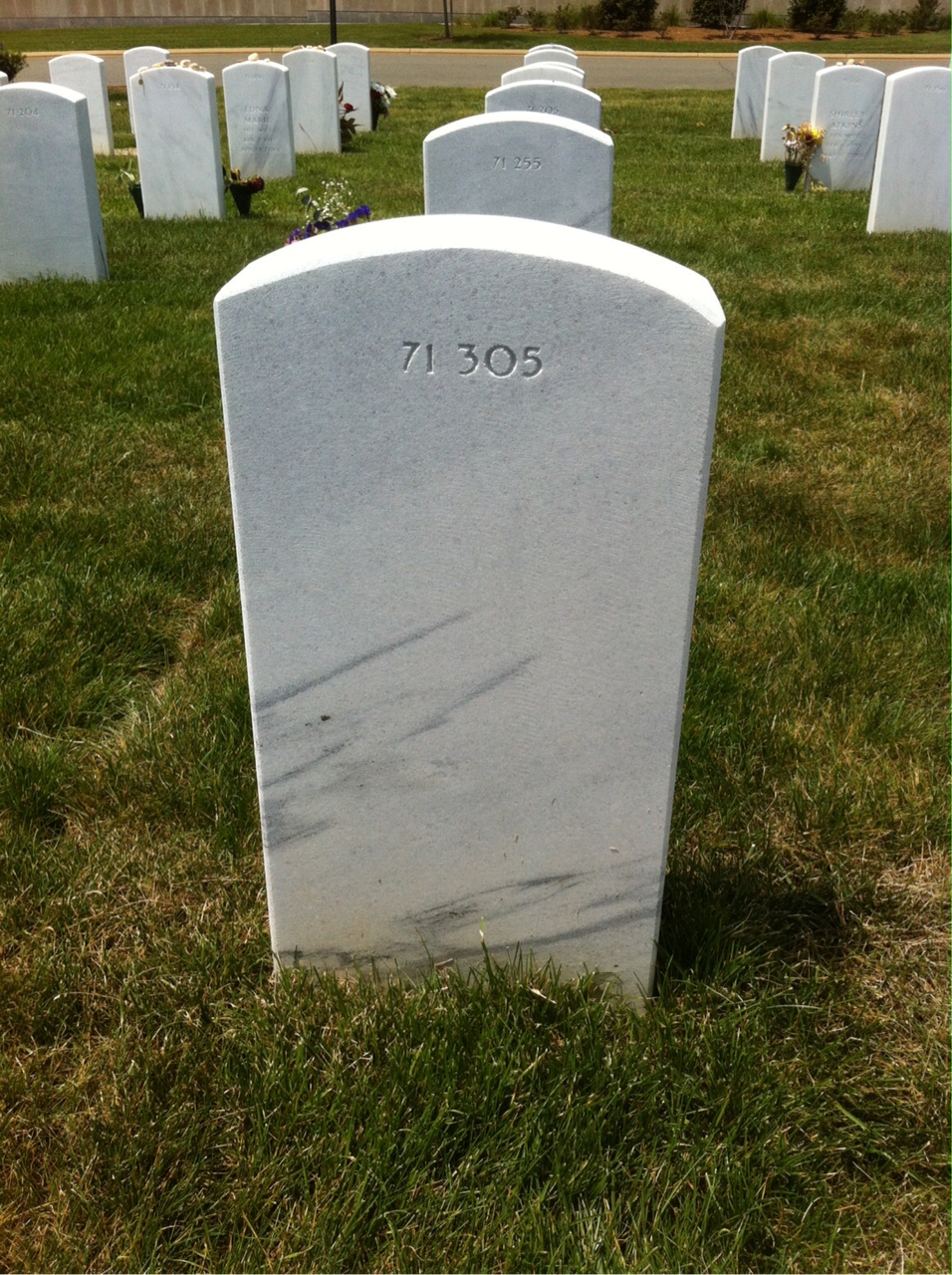 Back of headstone — Wayne Douglas George