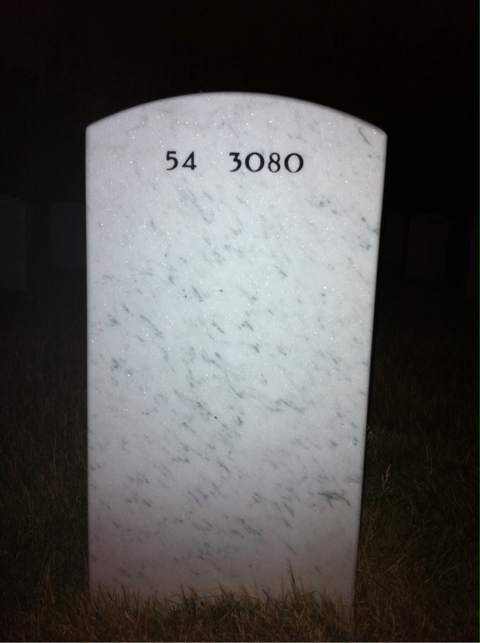 Back of headstone — William Gordon