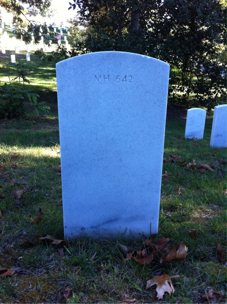 Back of headstone — William Albert Leafe