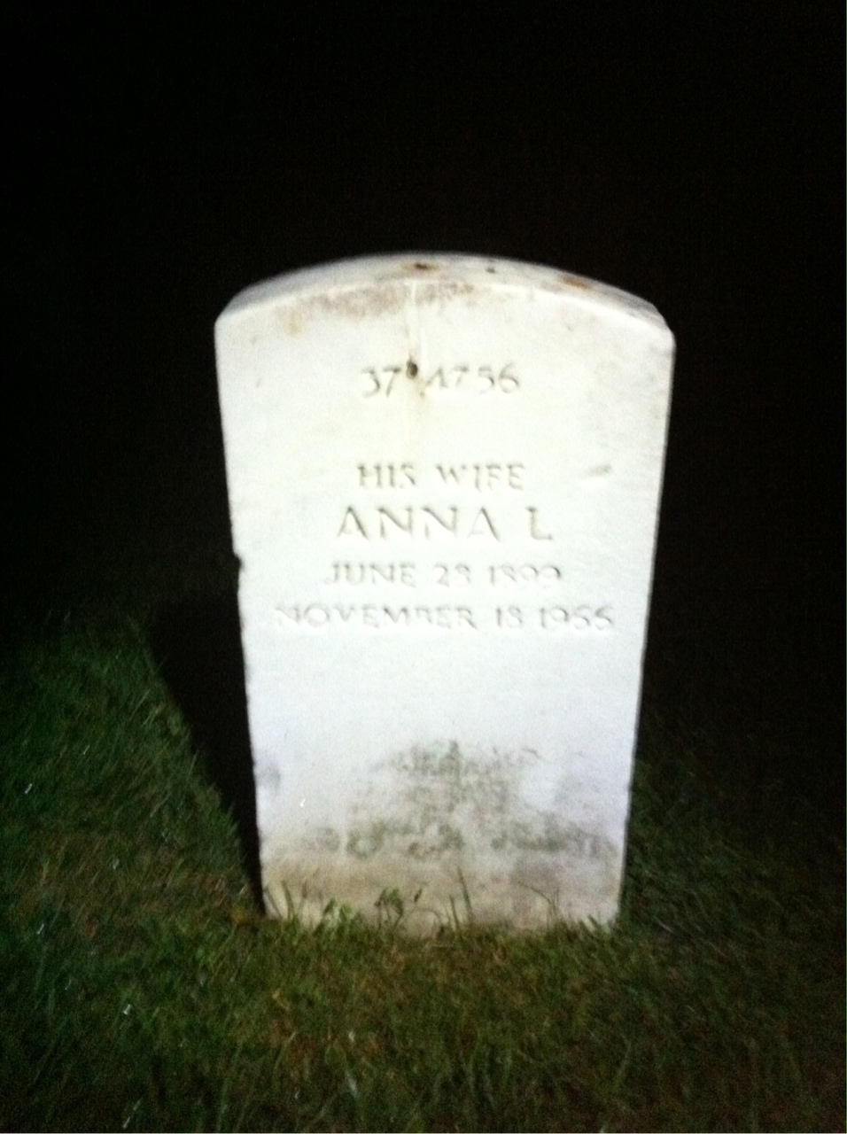 Back of headstone — Coleman Conroy