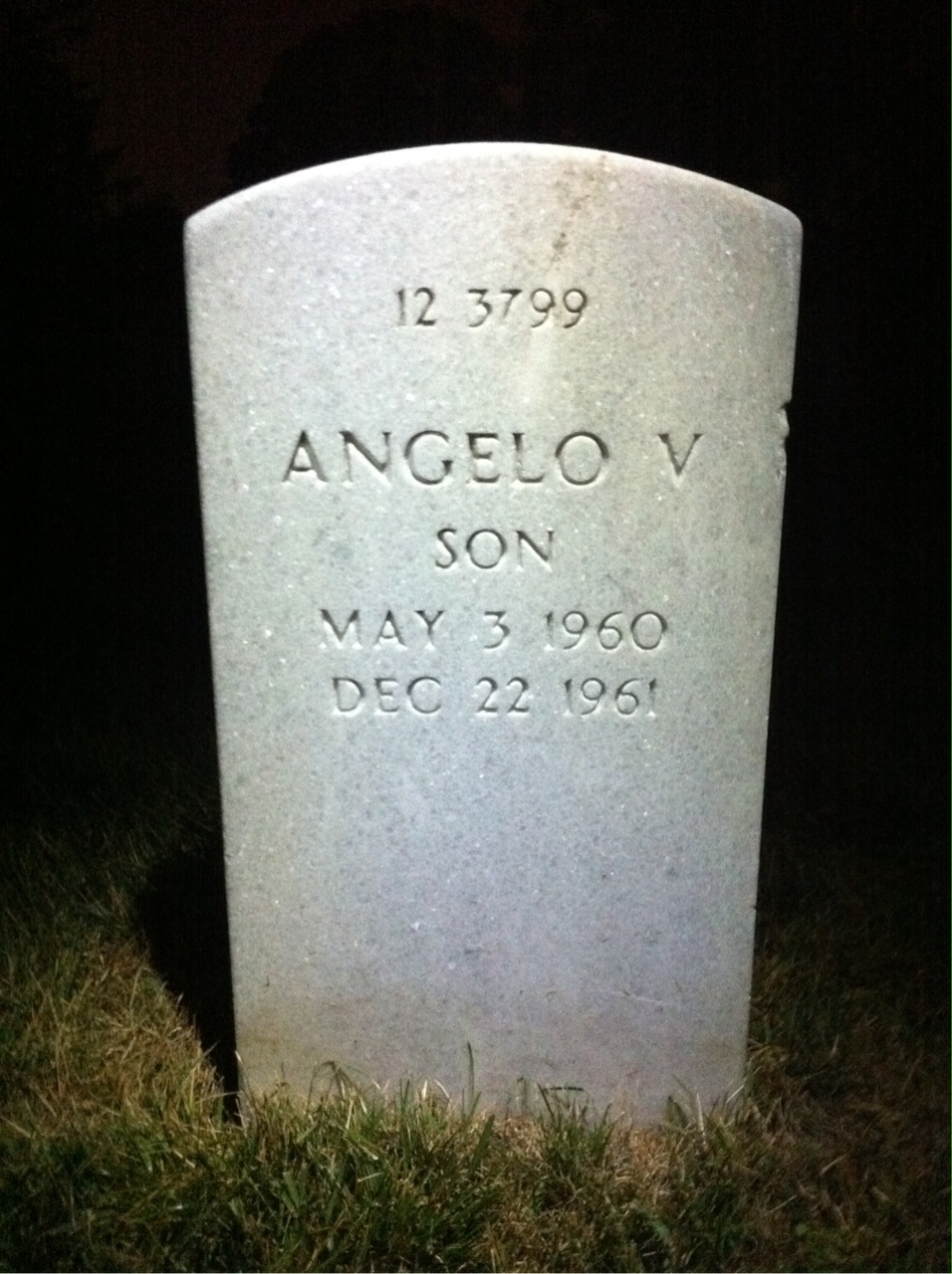 Back of headstone — Andrew Agnew