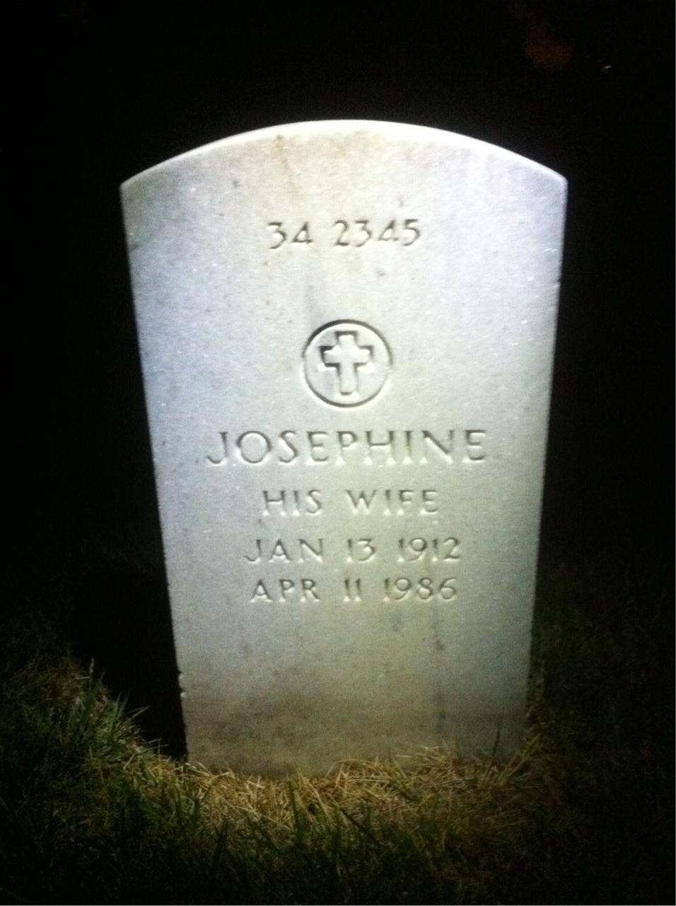 Back of headstone — William Morrison