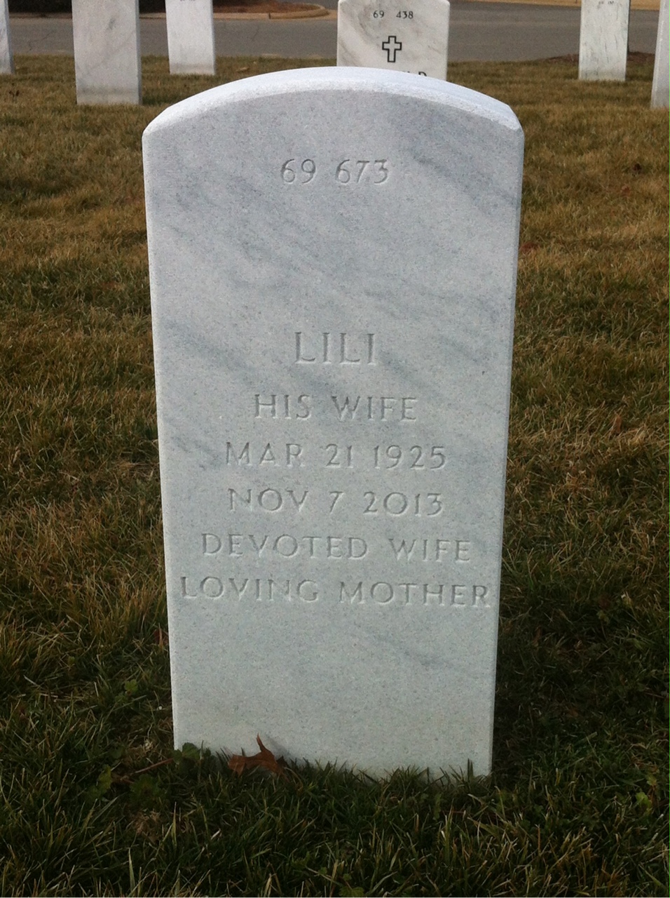 Back of headstone — Herman Seidler