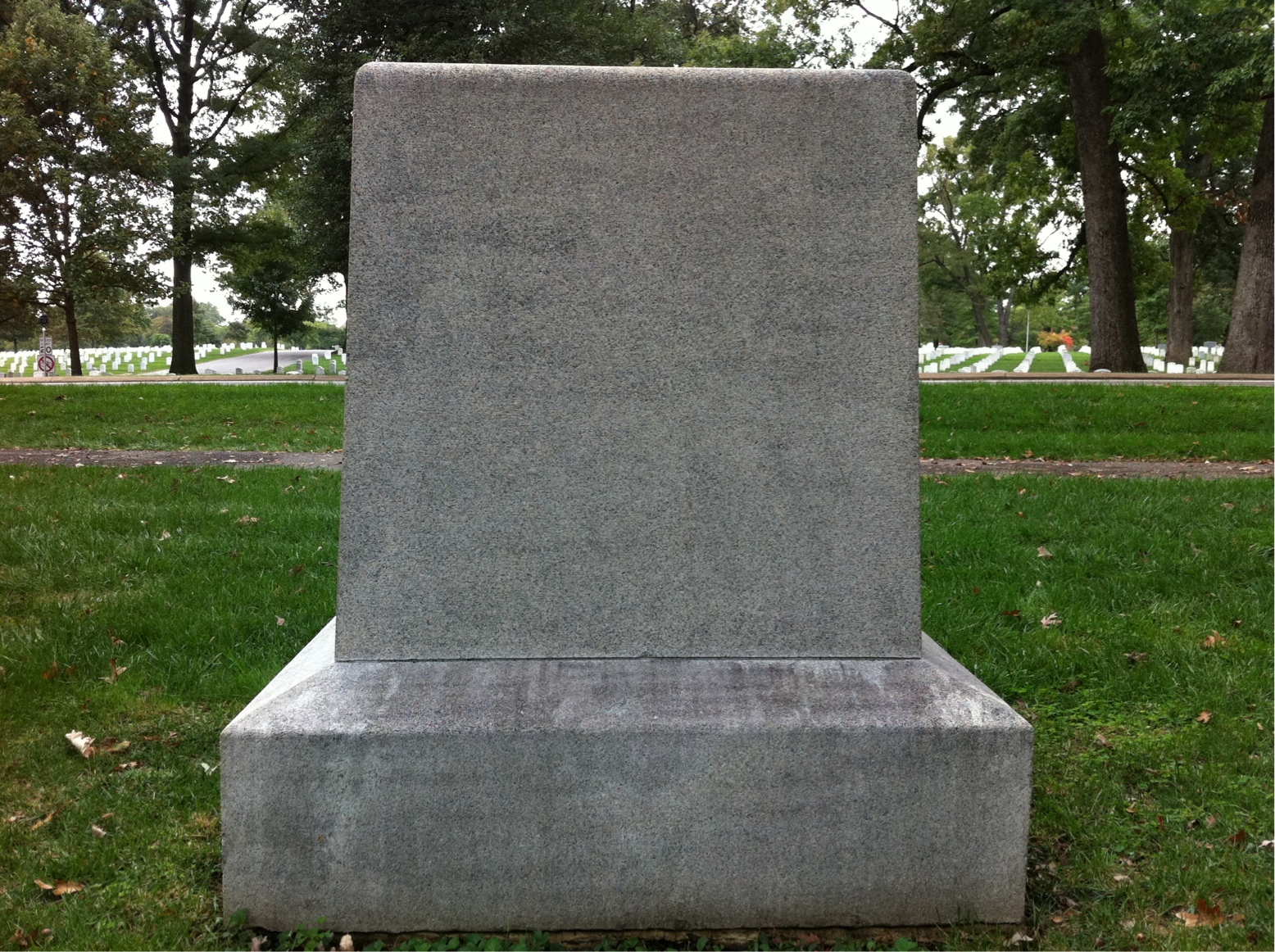 Back of headstone — Ella Ayres