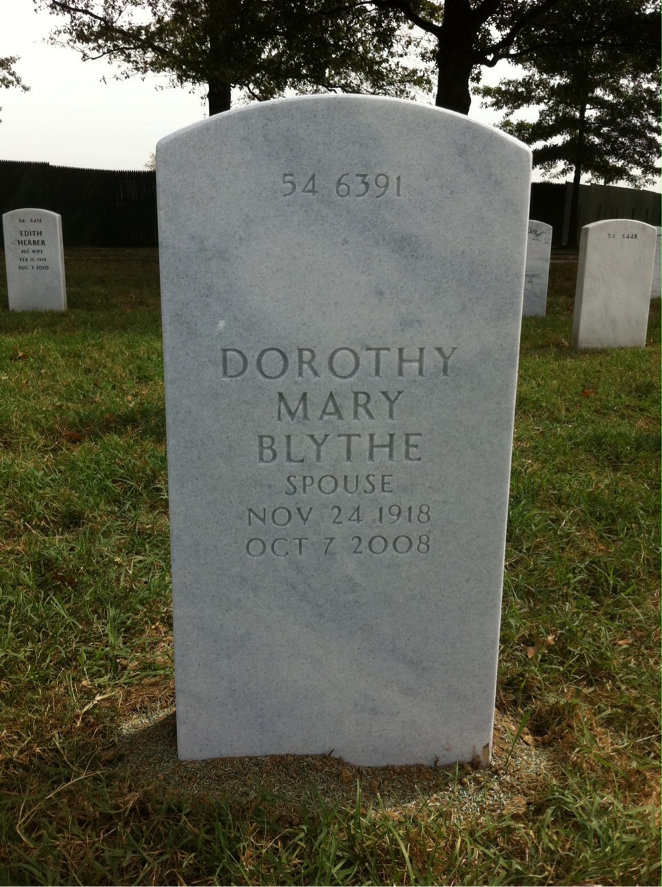 Back of headstone — Thomas Ford