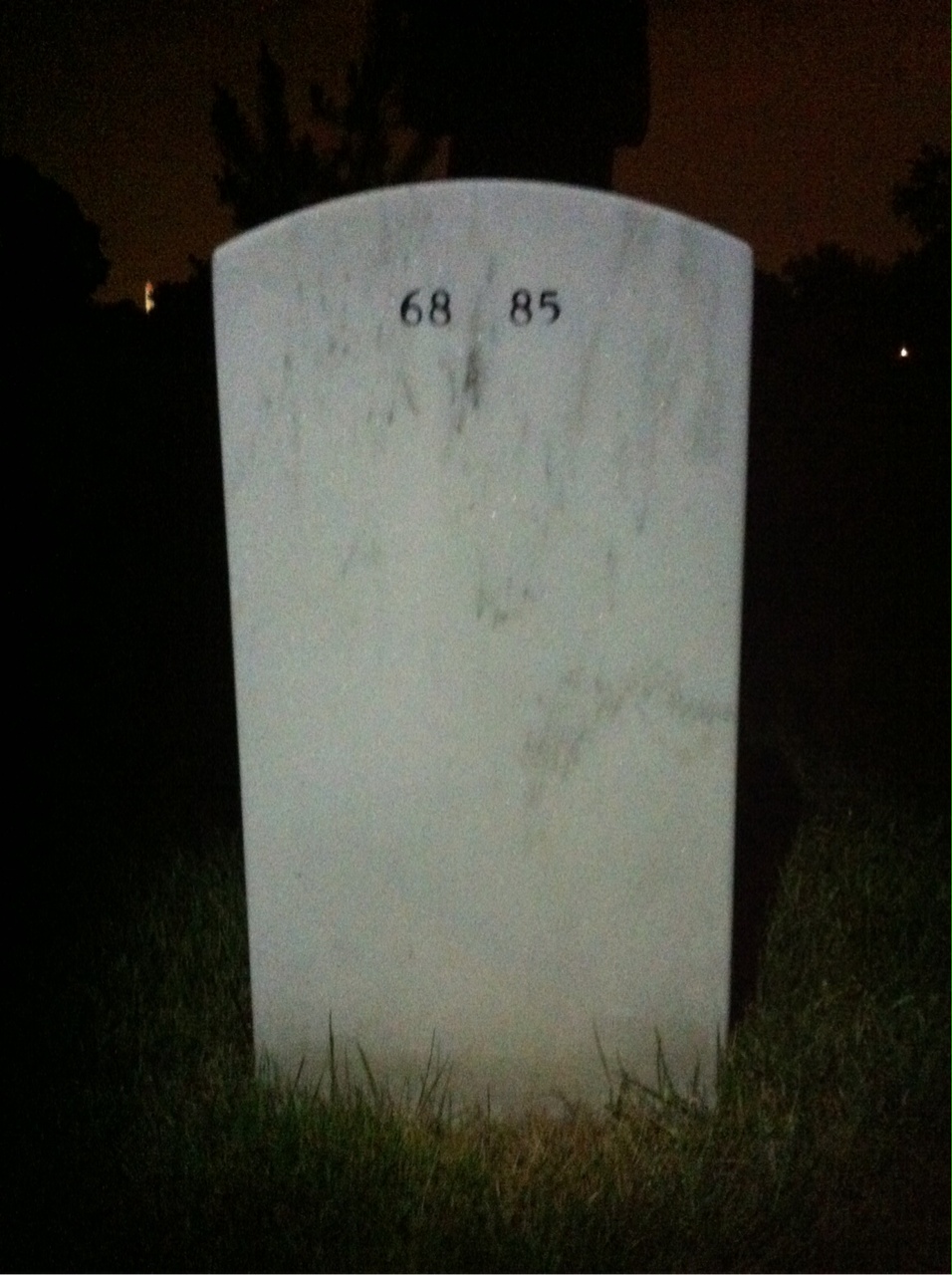 Back of headstone — James Durham