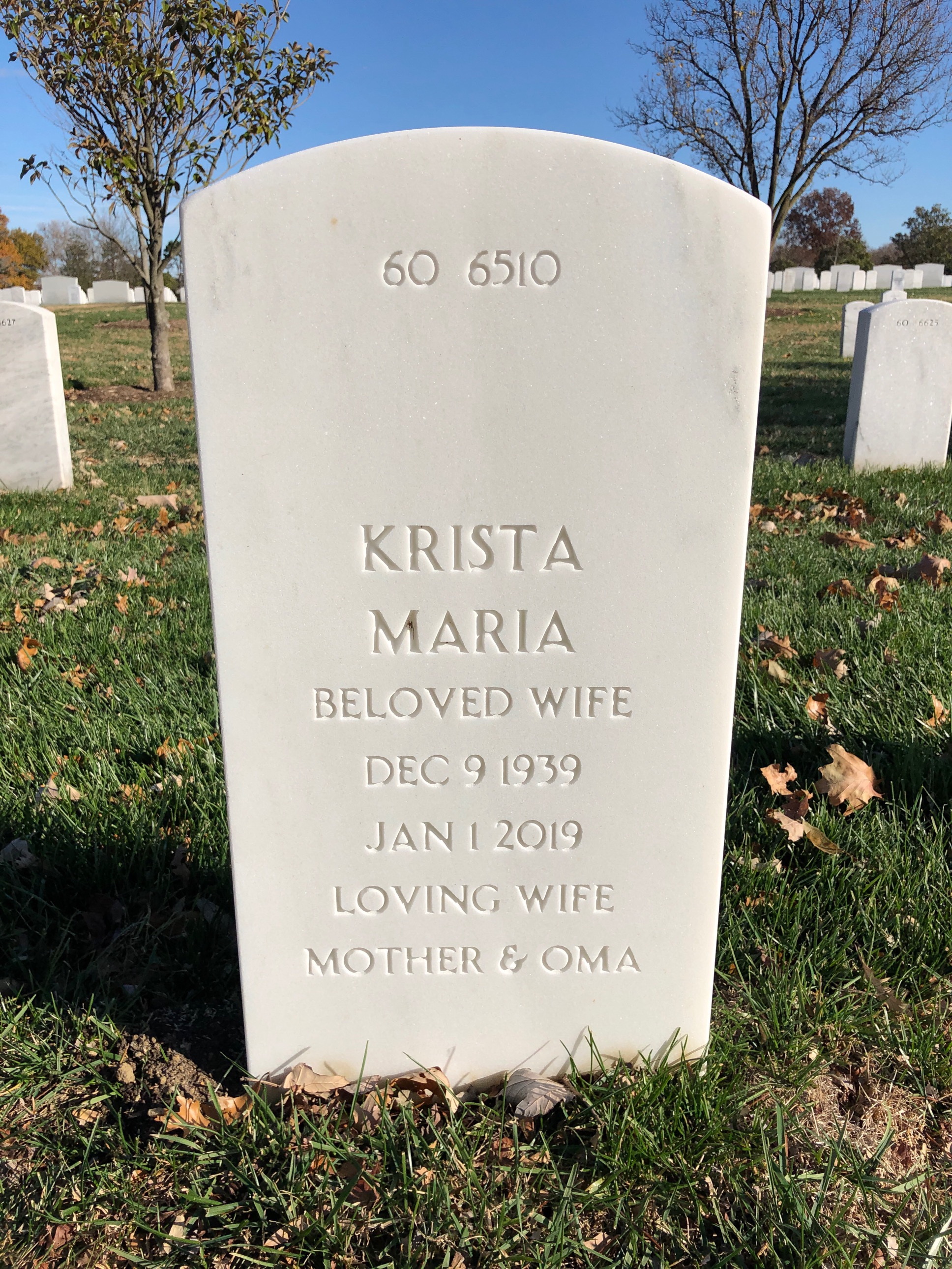 Back of headstone — Raymond Goddard