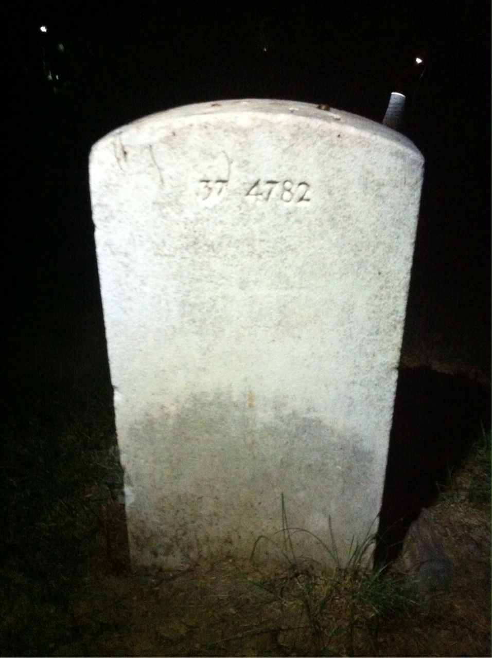 Back of headstone — Raymond Miller
