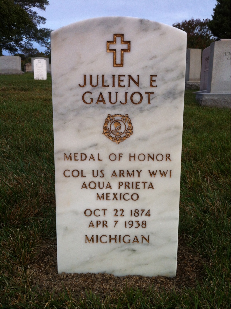 Headstone of Julien Gaujot