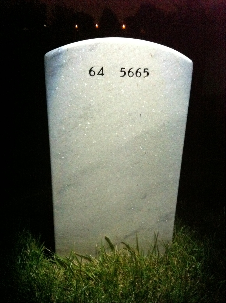 Back of headstone — Daniel Danahy