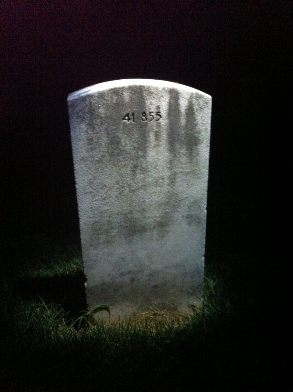 Back of headstone — Thomas F Ruck