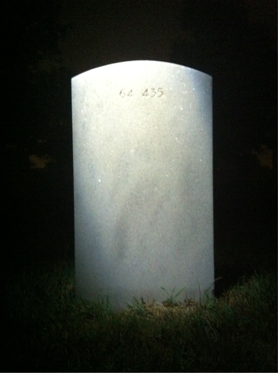 Back of headstone — Denzel Franklin Walker