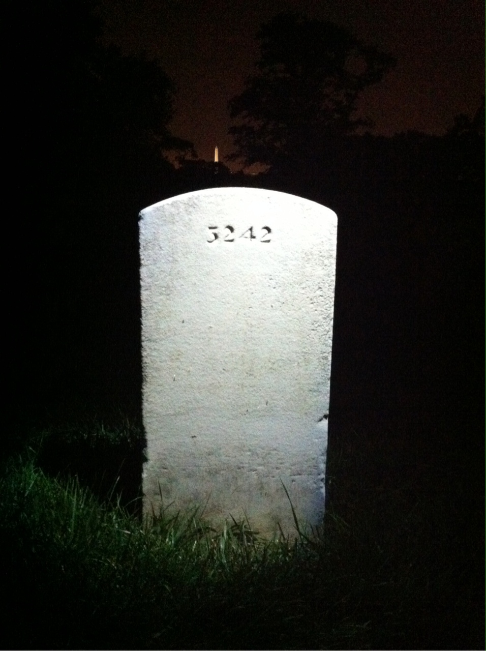 Back of headstone — Robert Milan