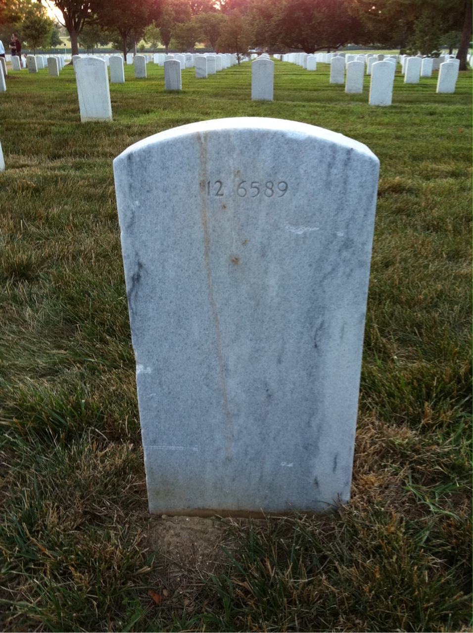 Back of headstone — Joseph Murray