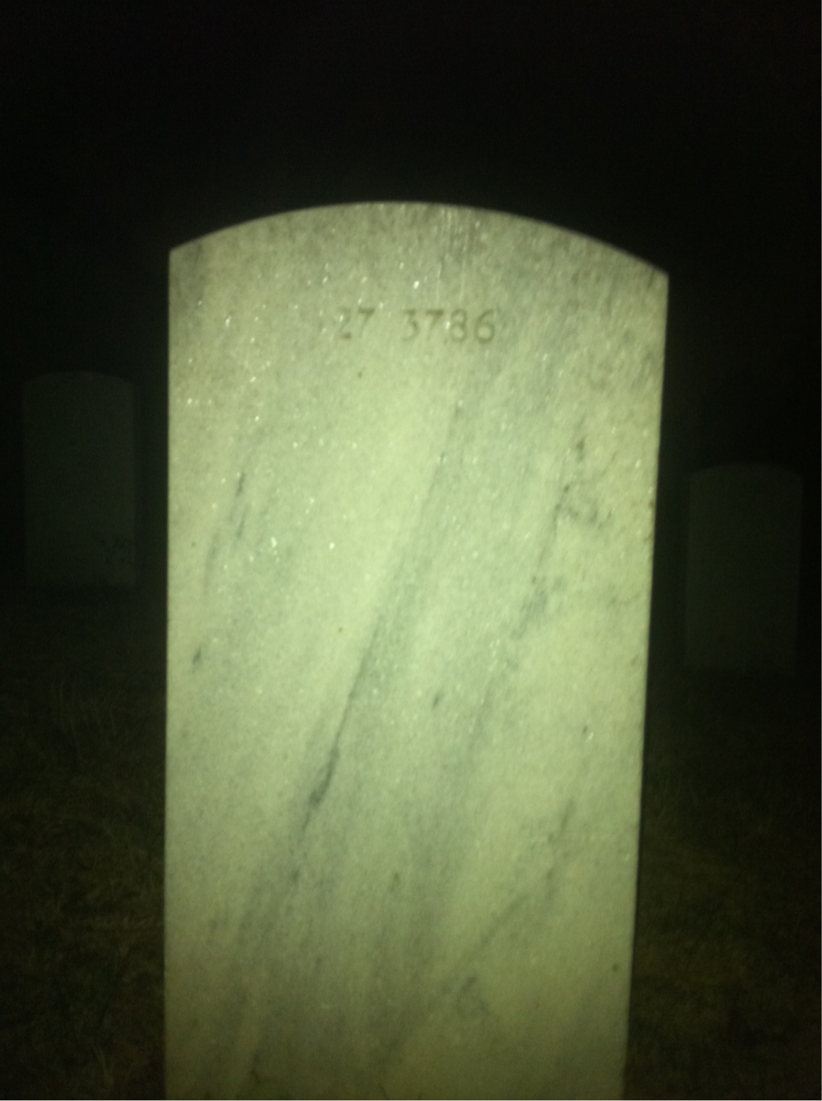 Back of headstone — Minnie Moser
