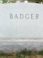 Oscar Badger — Headstone Back