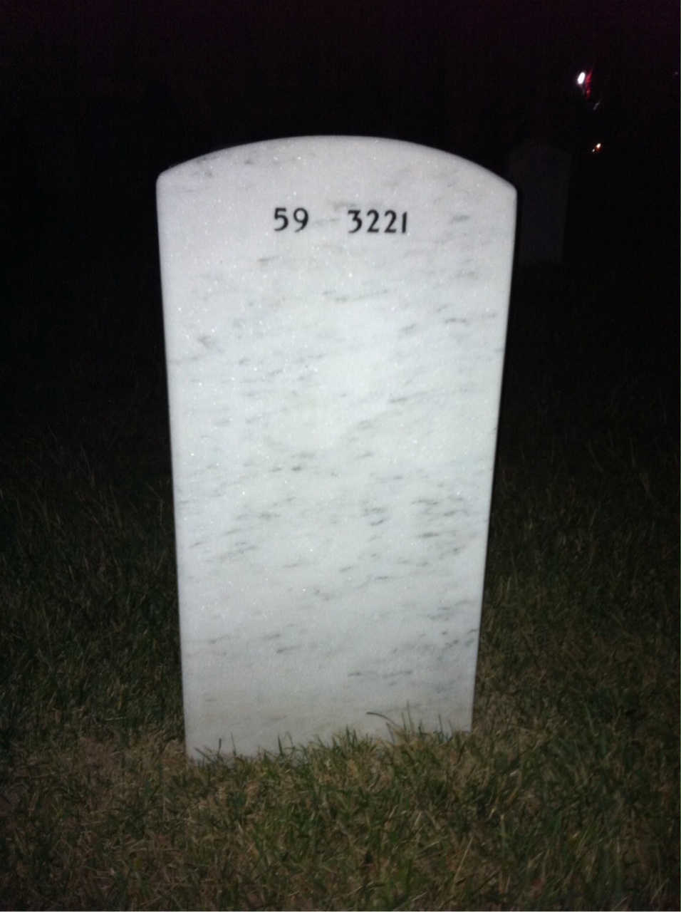 Back of headstone — Robert Haldane