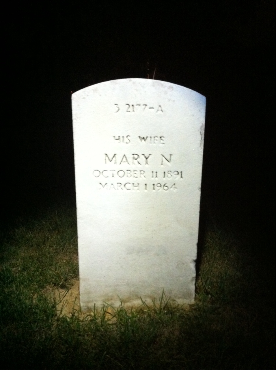 Back of headstone — Ely Behar