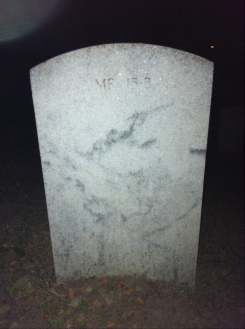 Back of headstone — Joseph Orleck