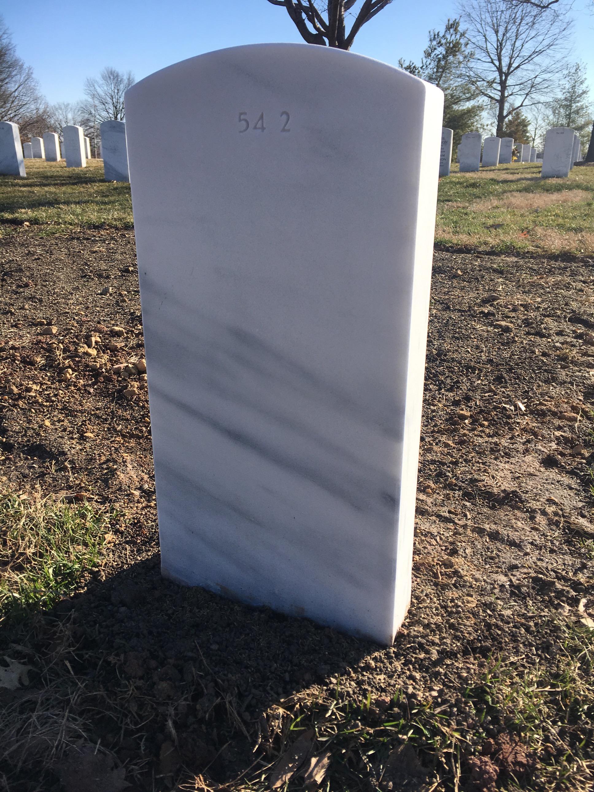 Back of headstone — Gerald Bouchoux