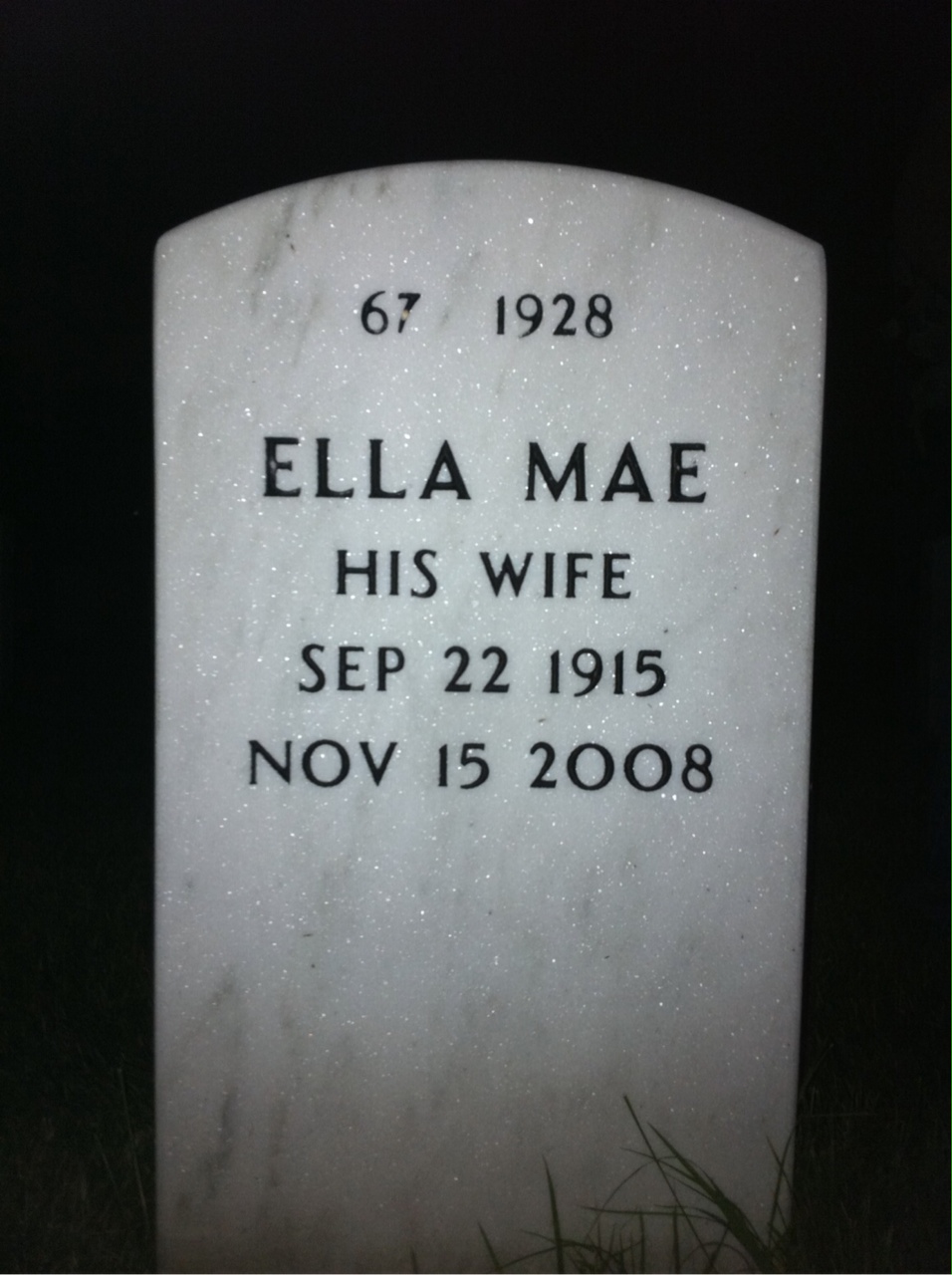 Back of headstone — Thomas Jordan