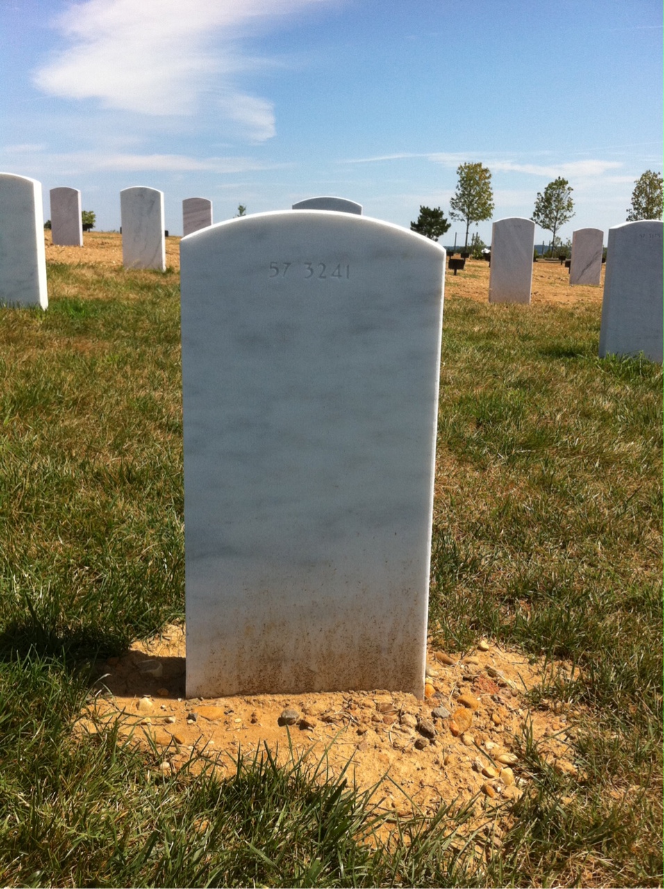 Back of headstone — Amedeo Melone