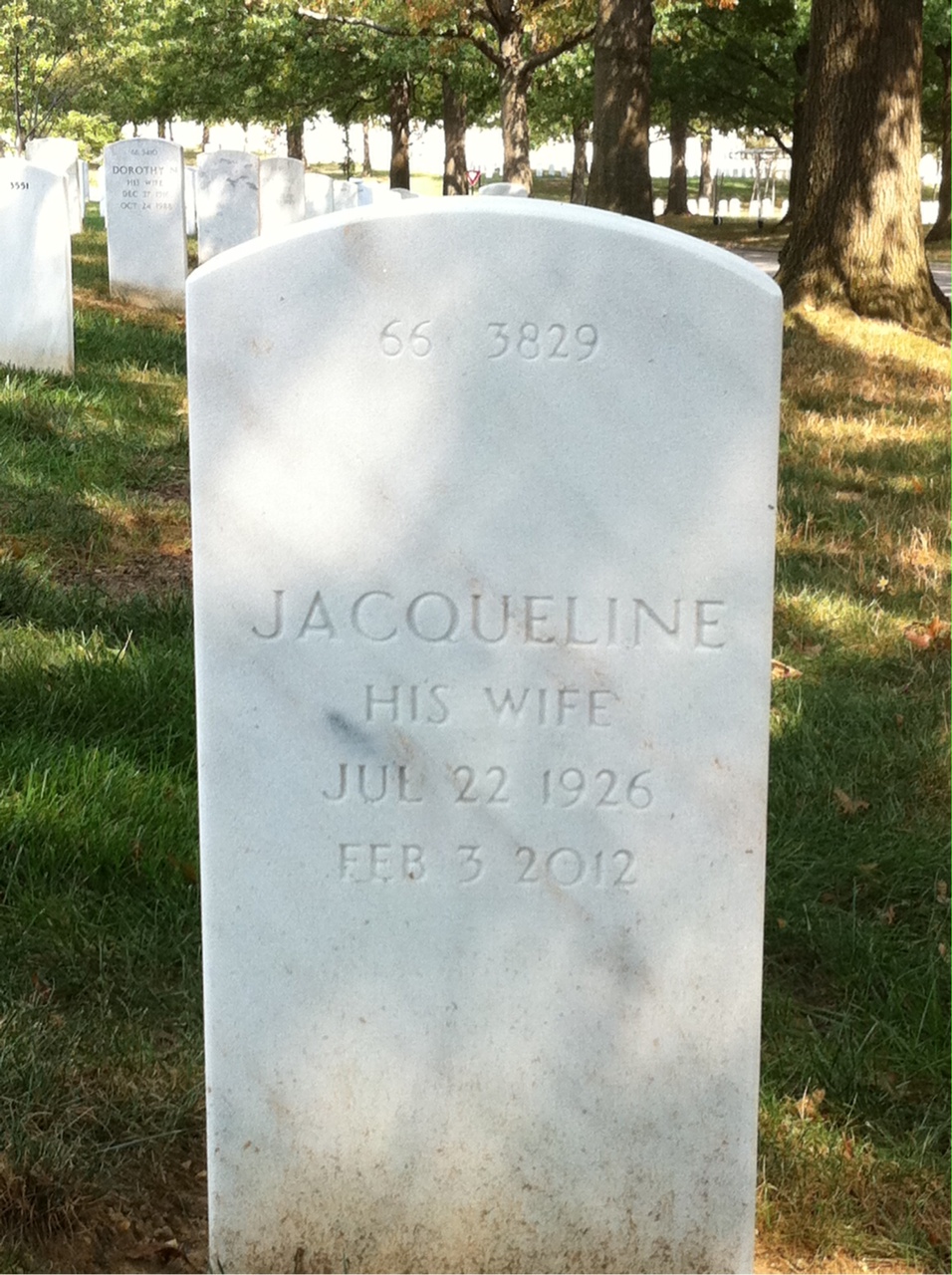 Back of headstone — Ray Stroupe