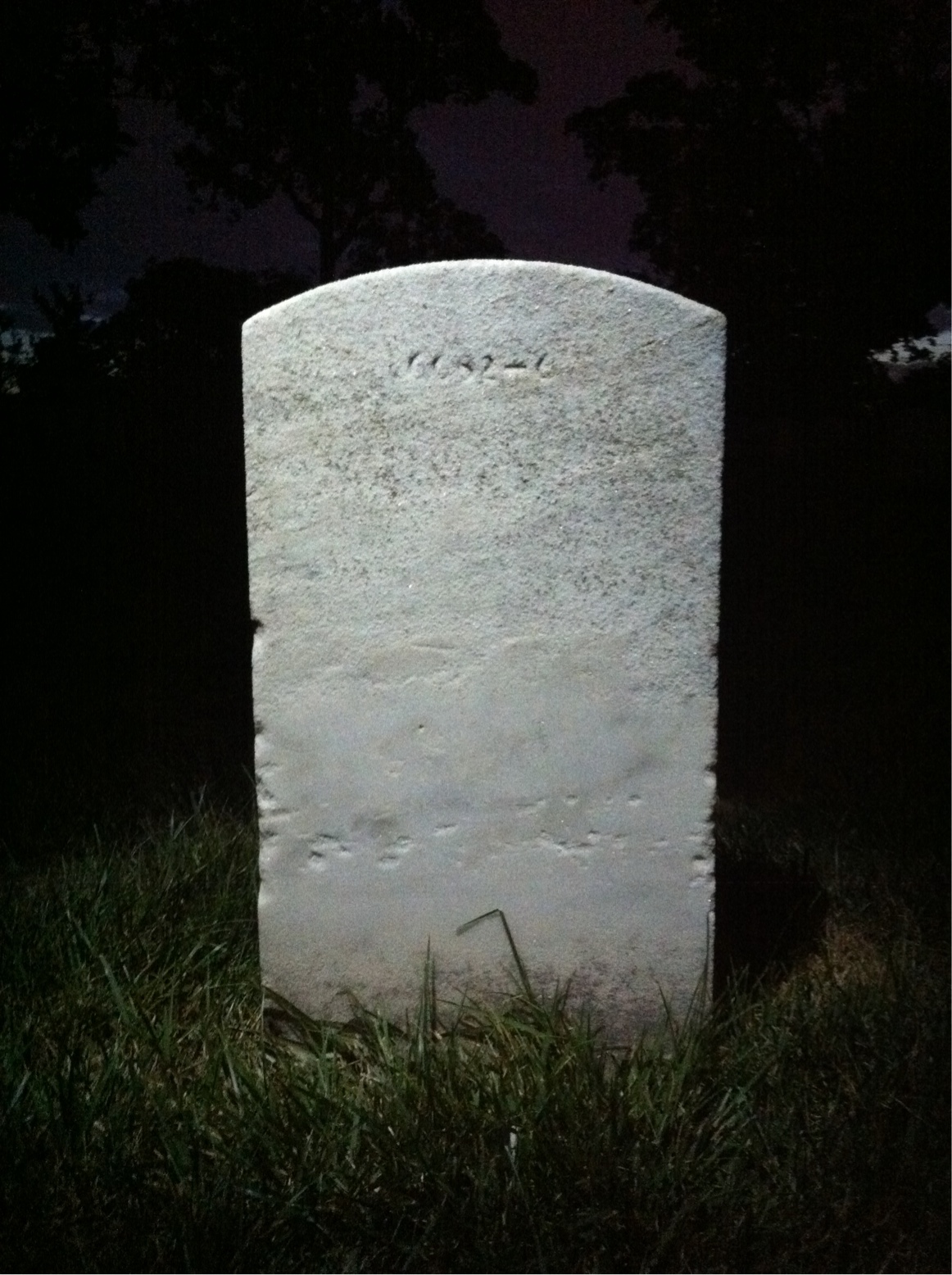 Back of headstone — George Agner