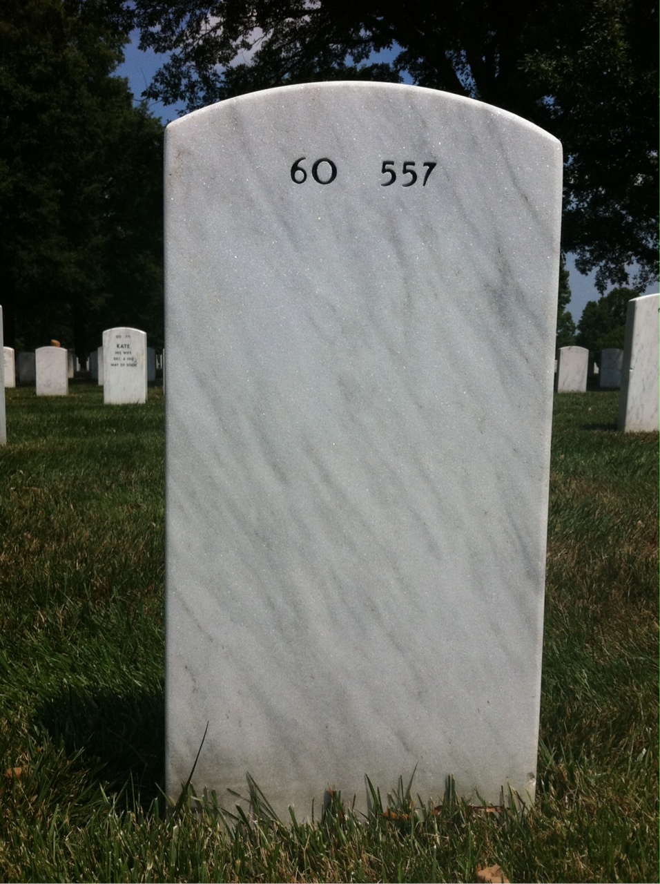 Back of headstone — Herbert Crosby