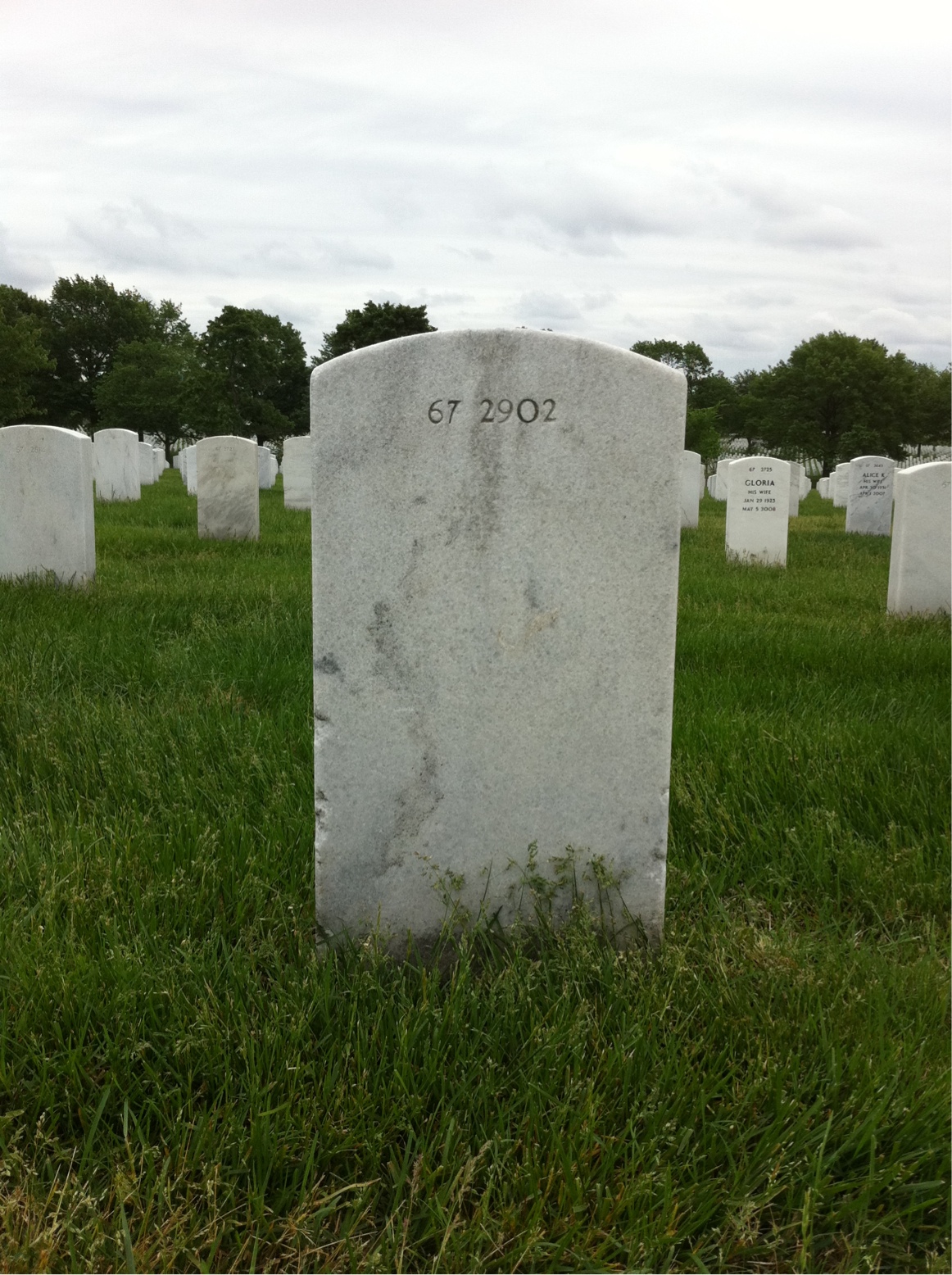 Back of headstone — Rose Agnew