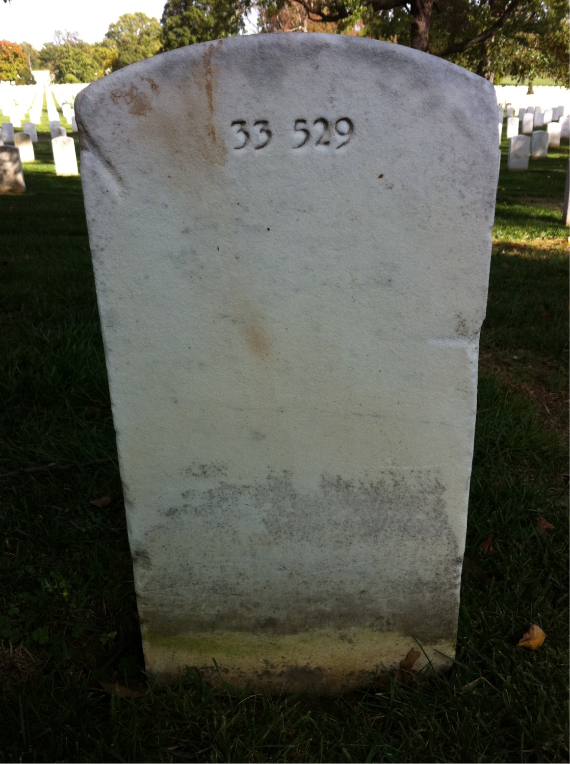Back of headstone — Not Captured Atkinson