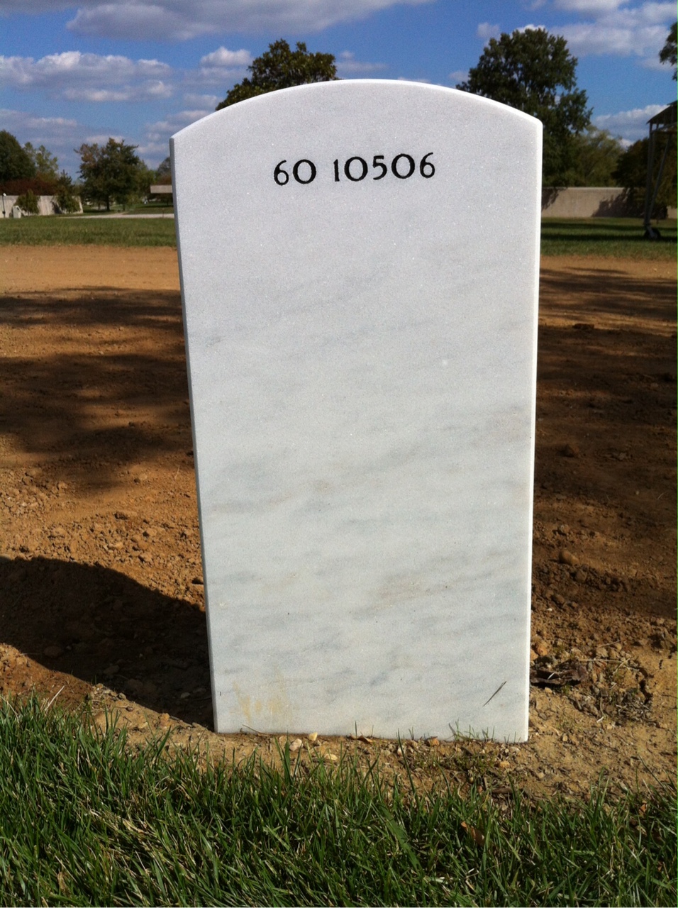 Back of headstone — Philip W Fischer