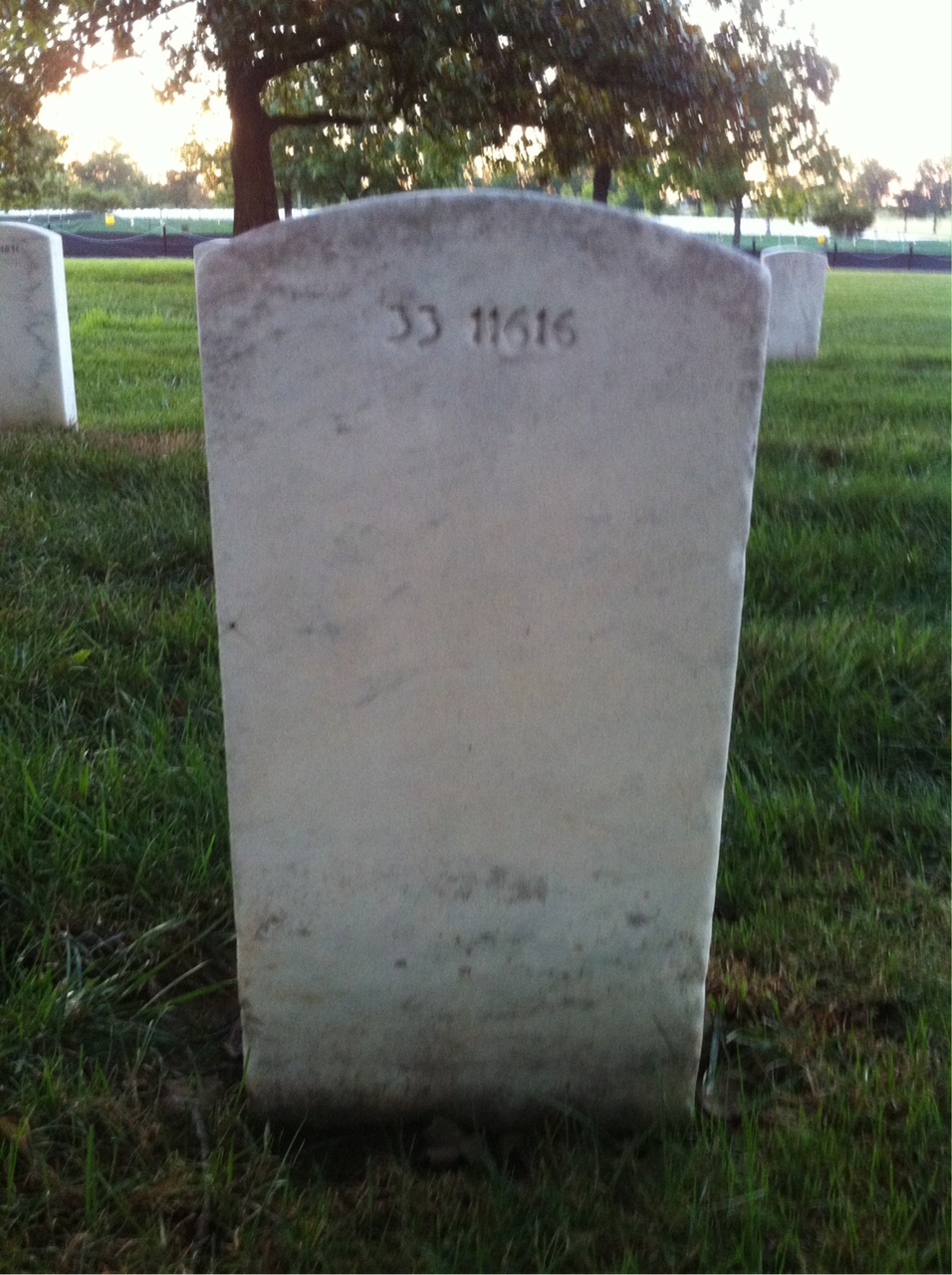 Back of headstone — Ada Murphy