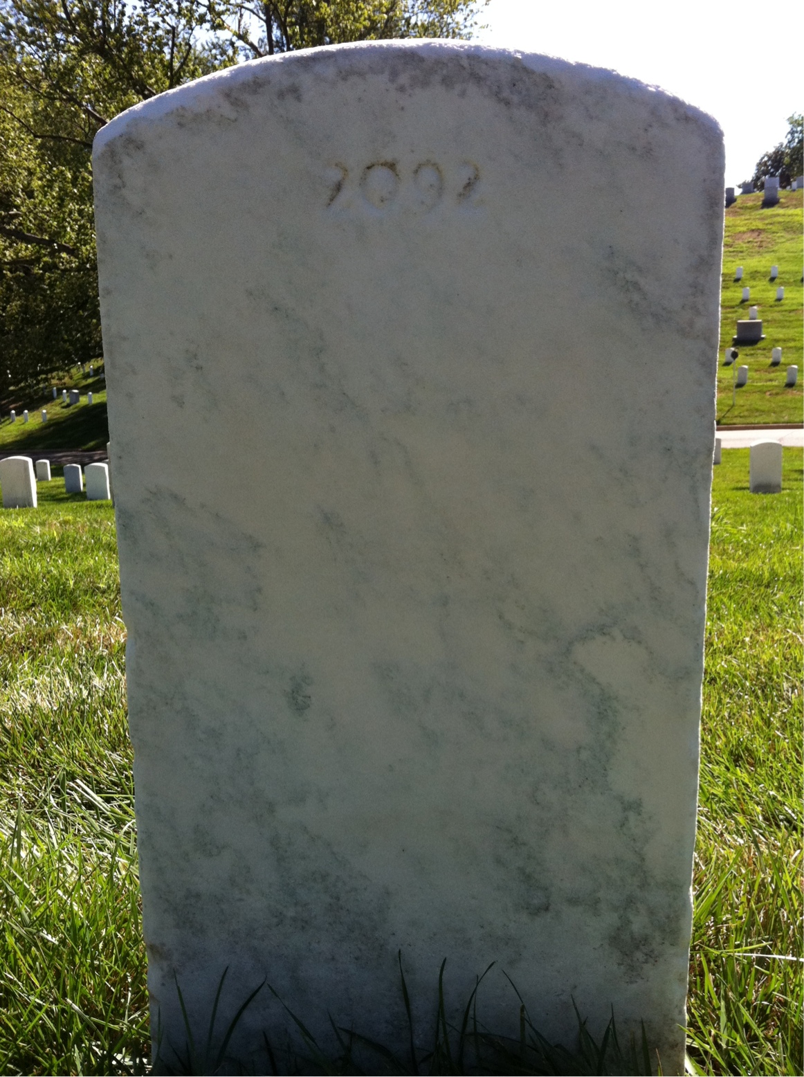 Back of headstone — George Murphy
