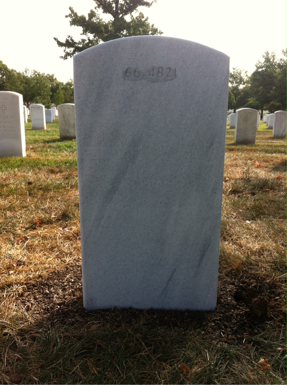 Back of headstone — Jordan Mills
