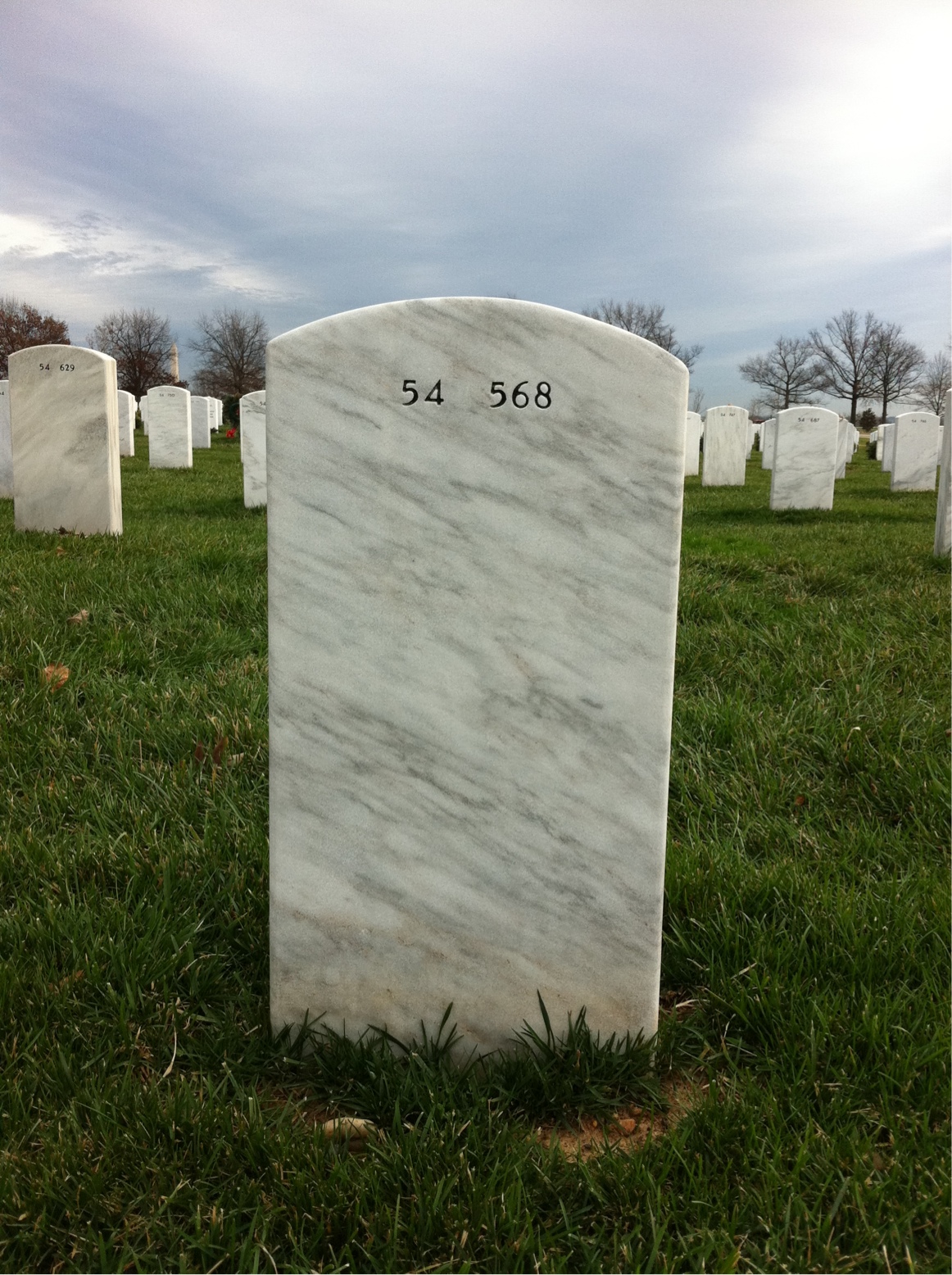 Back of headstone — Frederick Gregory