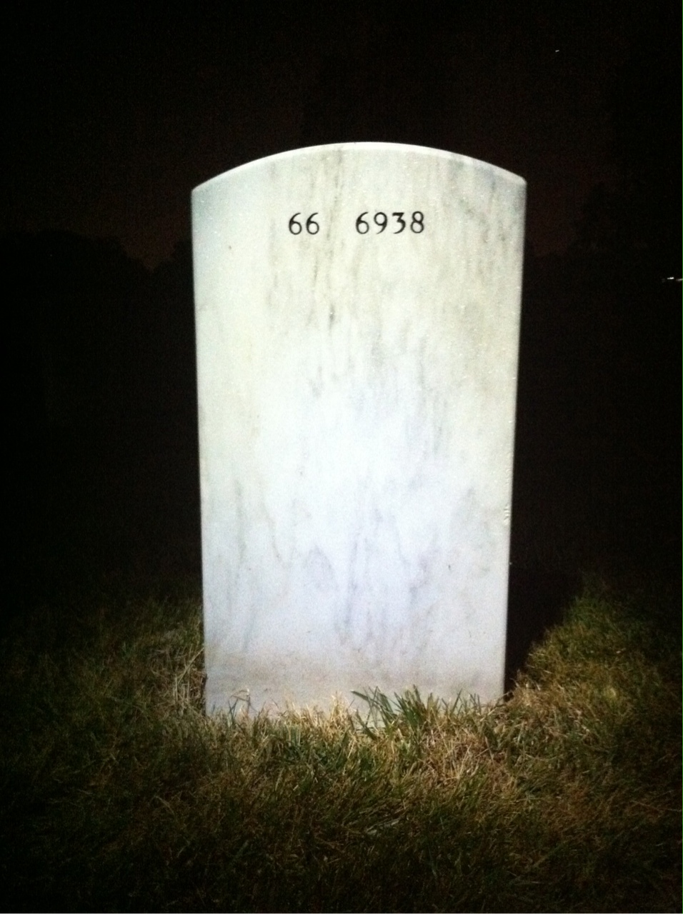 Back of headstone — John Smathers
