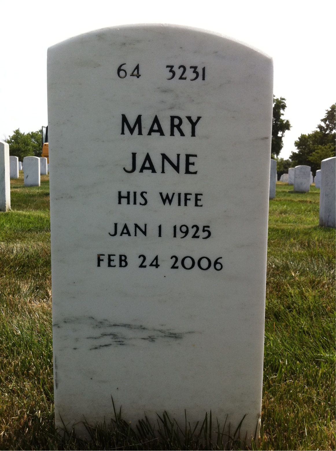 Back of headstone — James Conlon