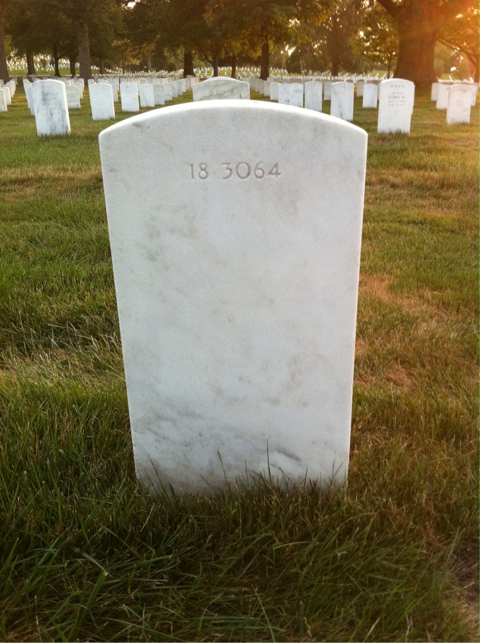 Back of headstone — William Mylius