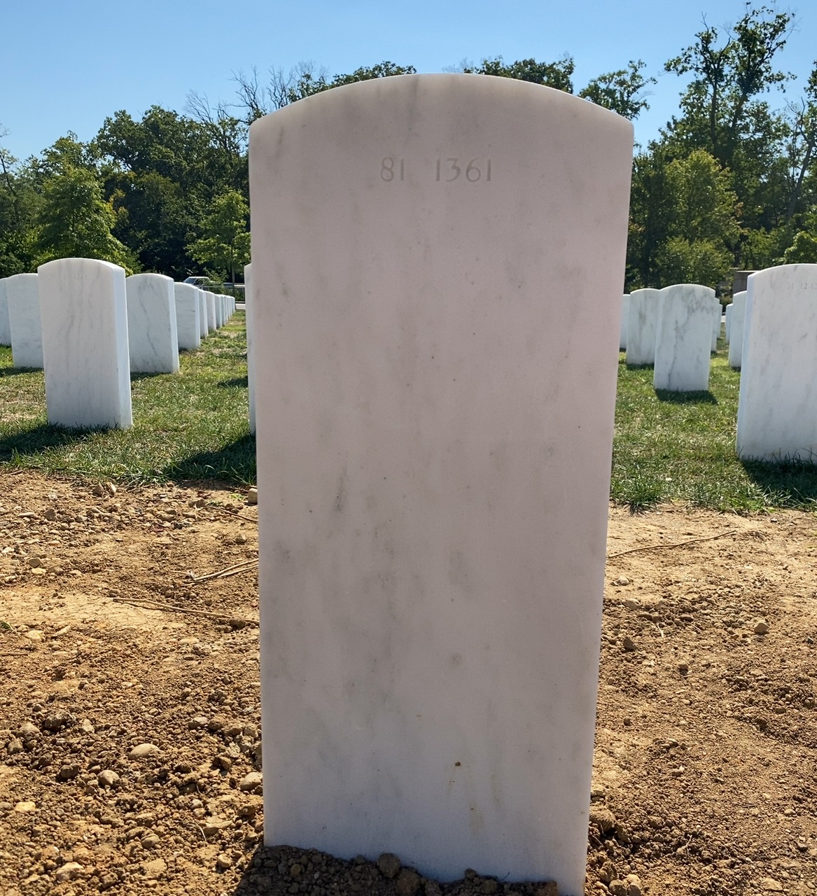 Back of headstone — John Arnold